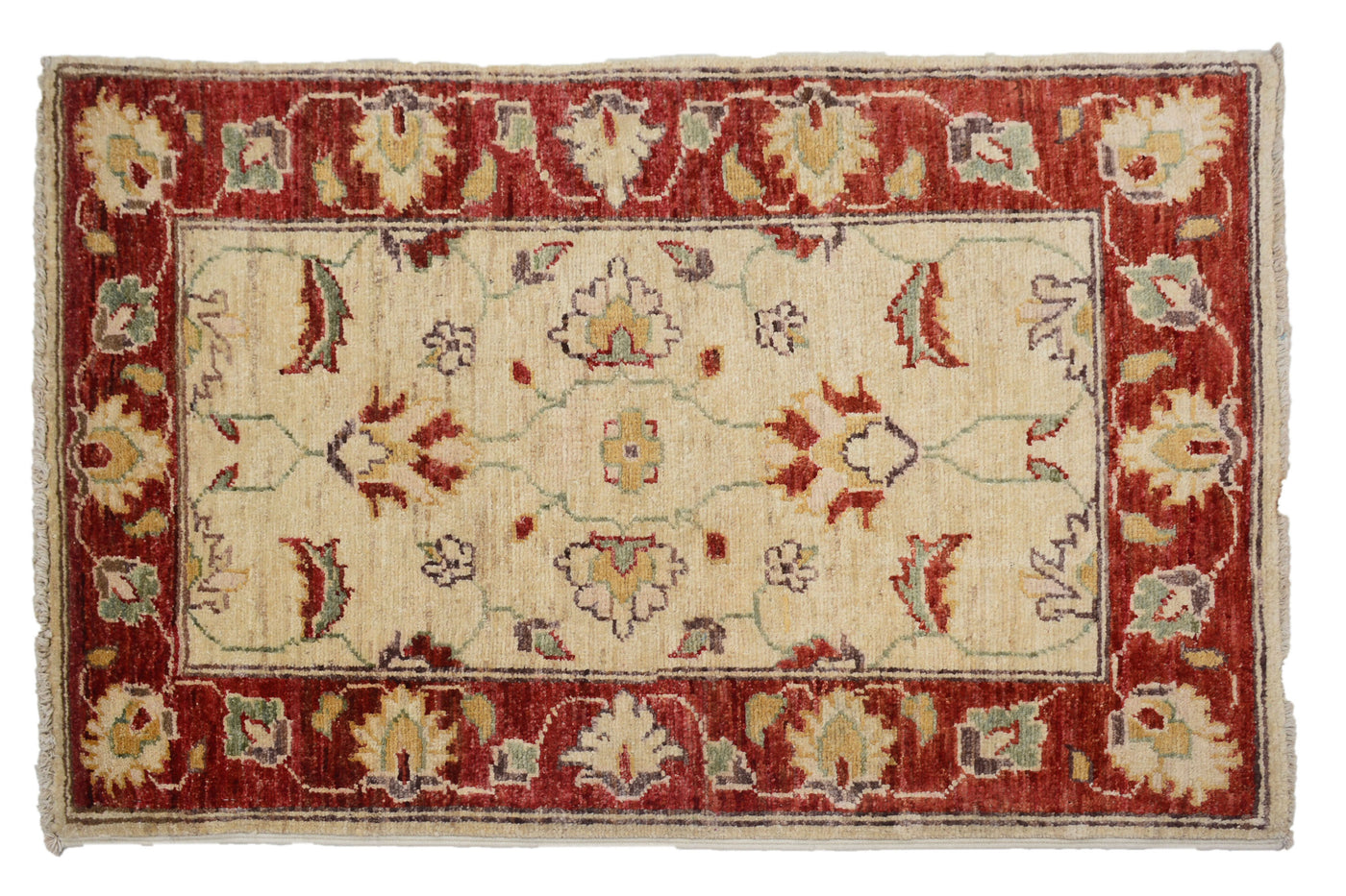 Chobi Afghan Rug – Pebble Laurel