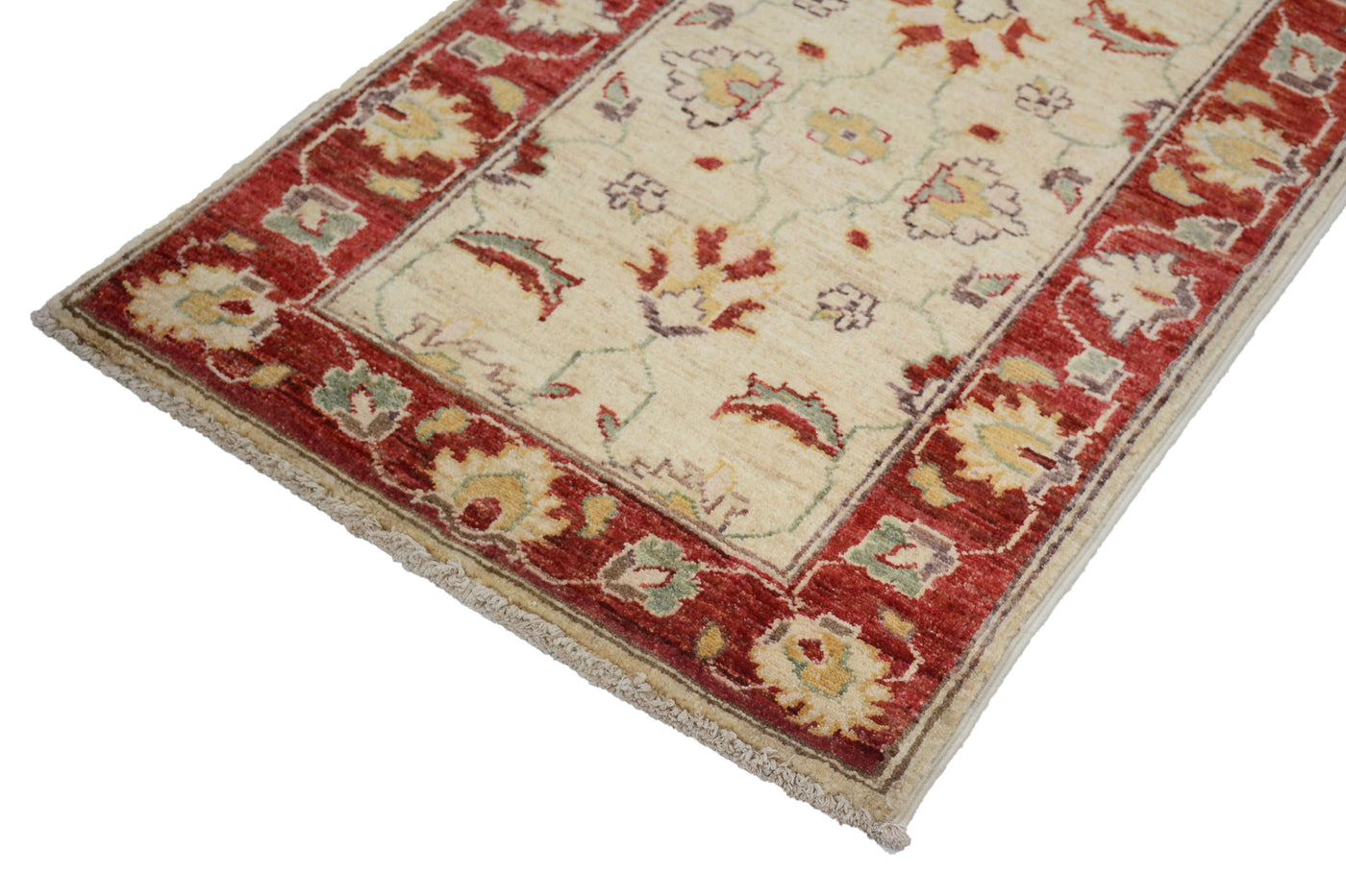 Chobi Afghan Rug – Pebble Laurel