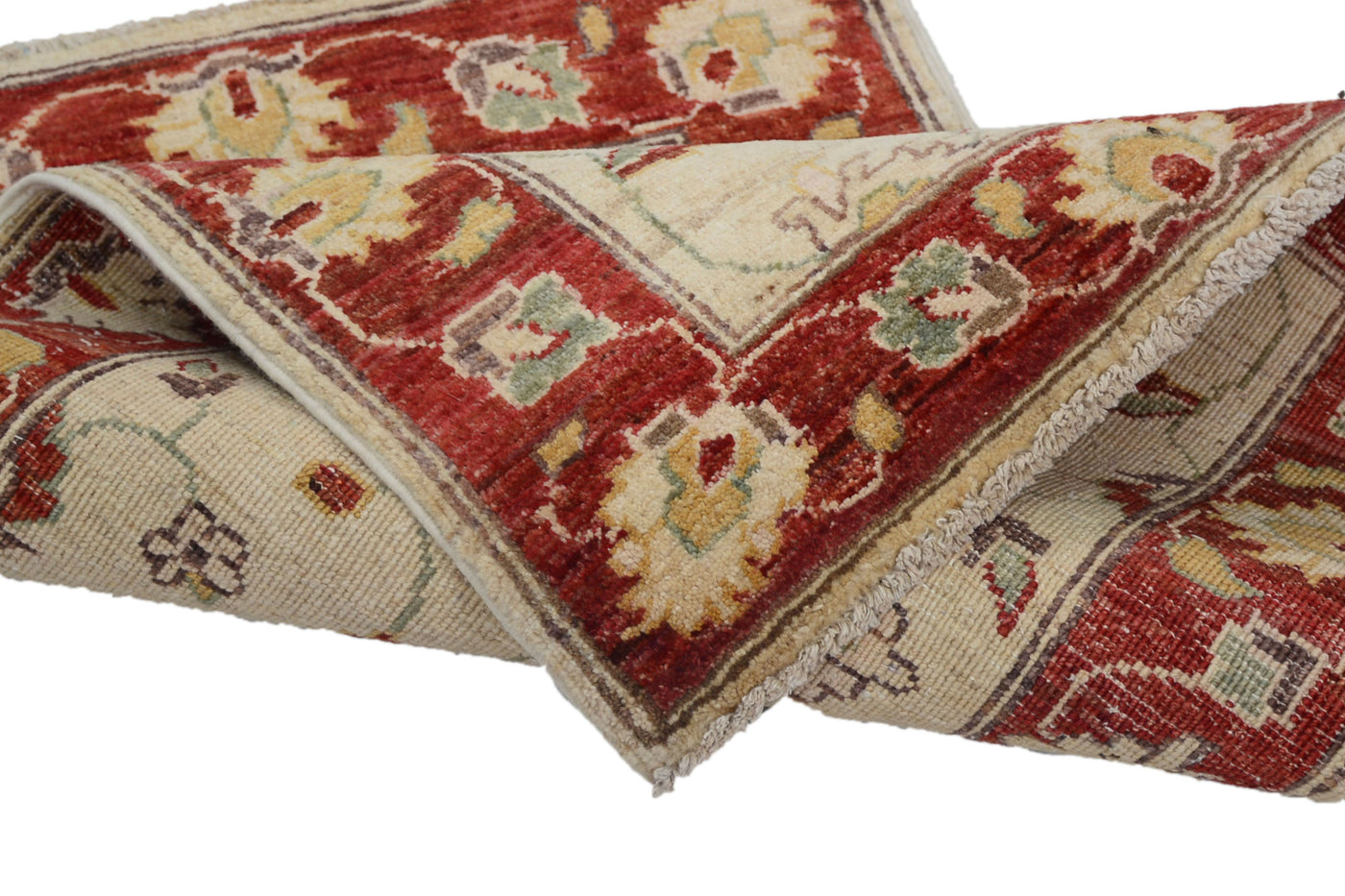 Chobi Afghan Rug – Pebble Laurel