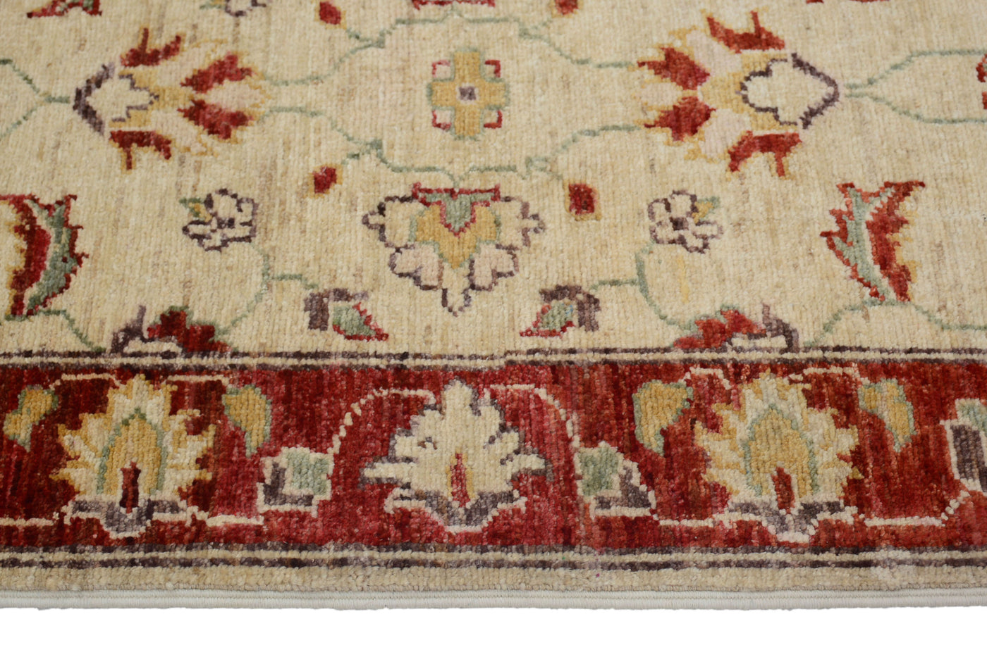 Chobi Afghan Rug – Pebble Laurel
