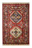 Afghan Super Kazak Rug, 59 x 91 cm (SKU: SKZK-2010)