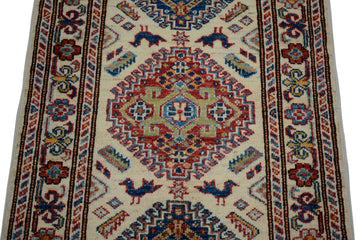 Afghan Super Kazak Rug, 59 x 88 cm (New Arrival)