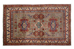 Afghan Super Kazak Rug, 143 x 192 cm (New Arrival)