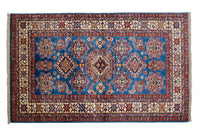 Super Kazak Afghan Rug – Sapphire Emblem