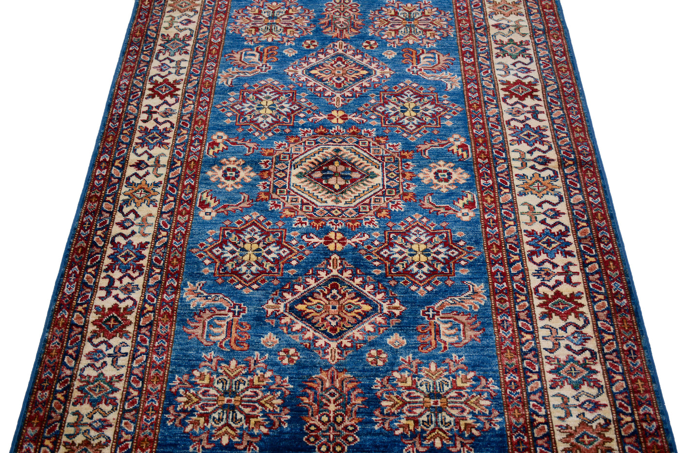 Super Kazak Afghan Rug – Sapphire Emblem
