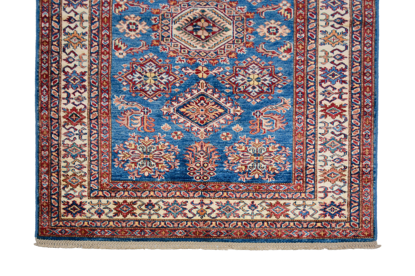 Super Kazak Afghan Rug – Sapphire Emblem