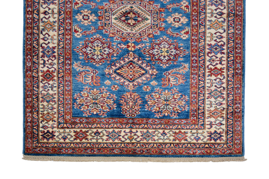 Super Kazak Afghan Rug – Sapphire Emblem
