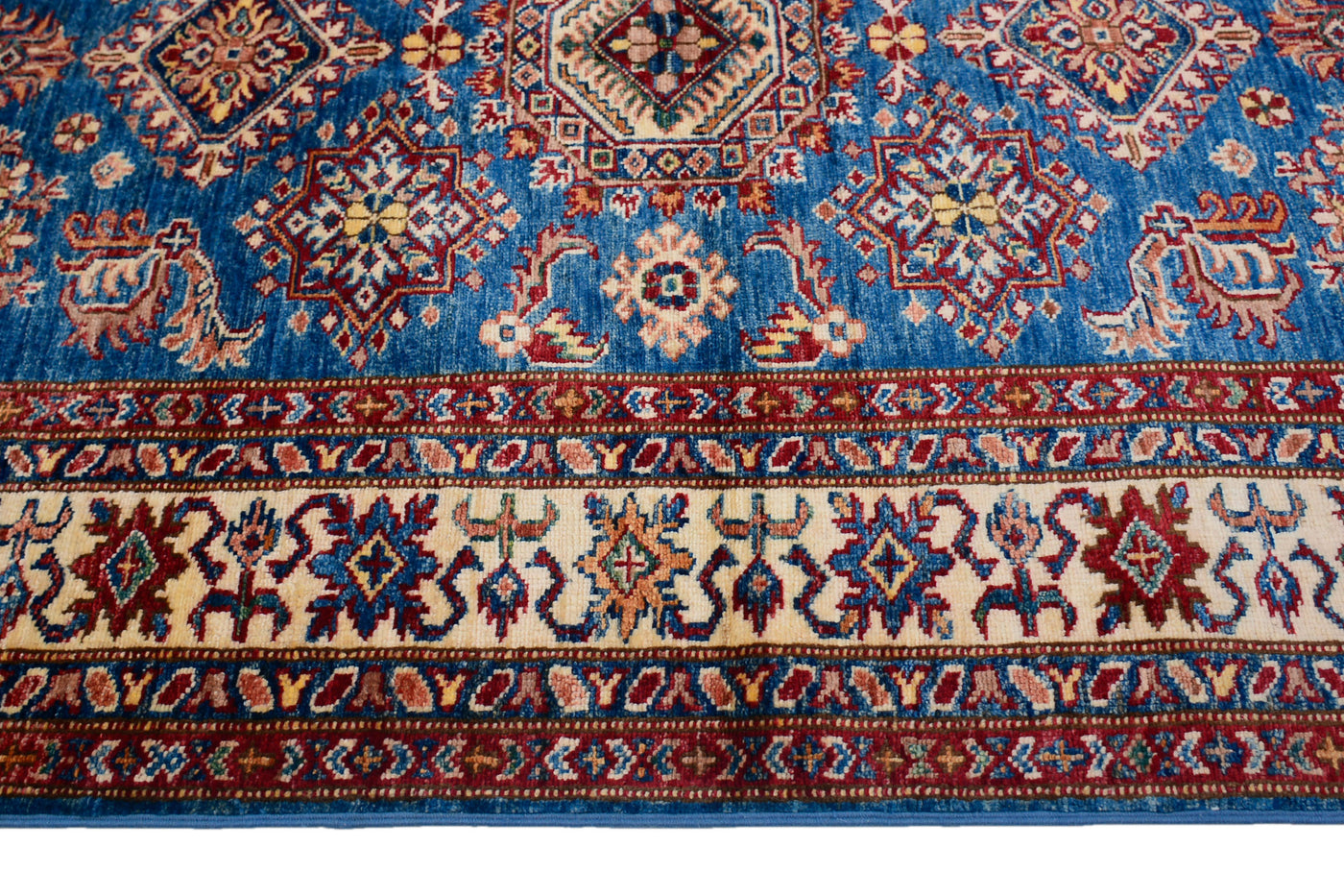 Super Kazak Afghan Rug – Sapphire Emblem