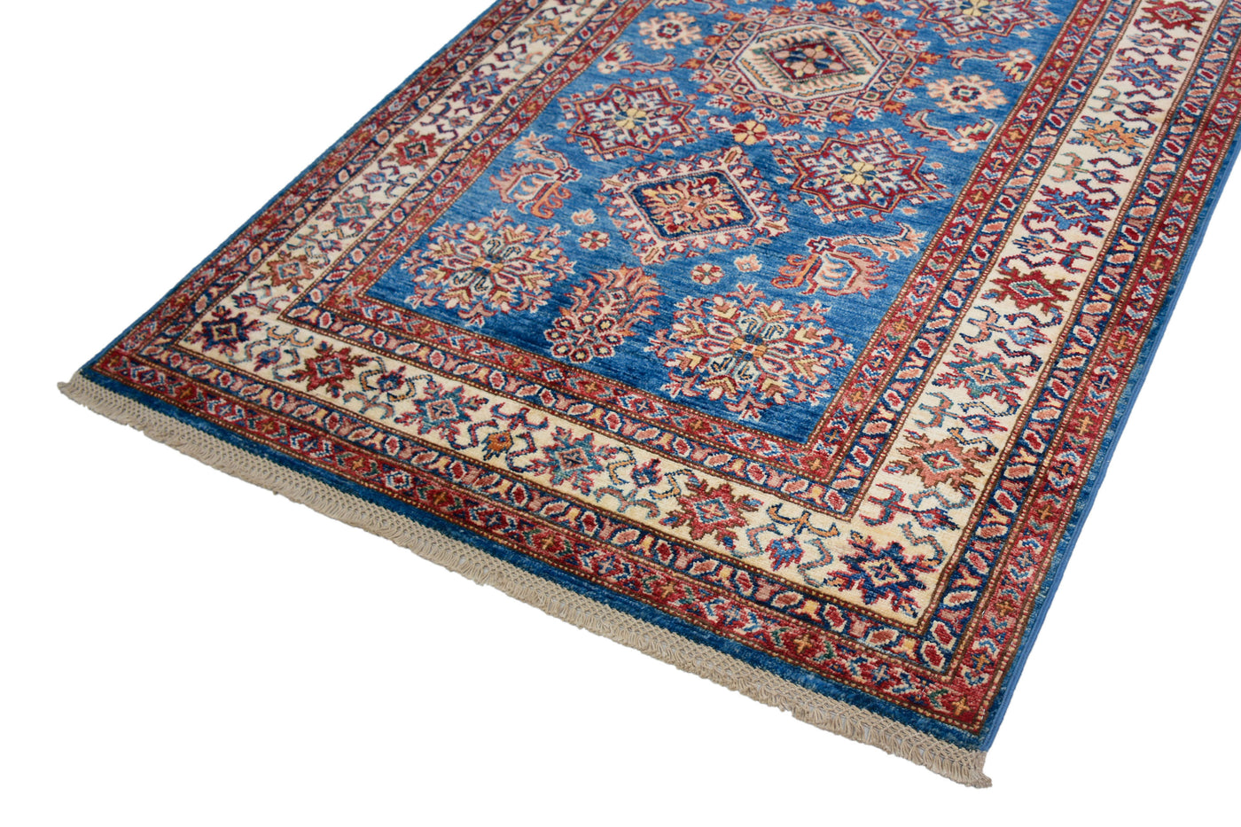 Super Kazak Afghan Rug – Sapphire Emblem