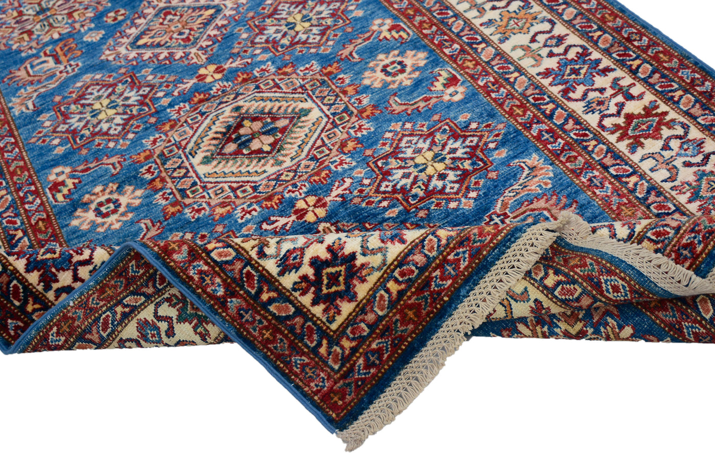 Super Kazak Afghan Rug – Sapphire Emblem