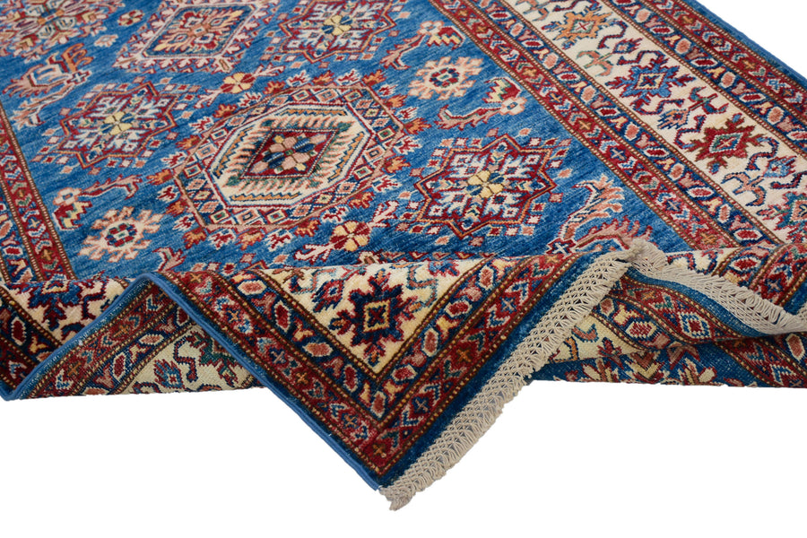 Super Kazak Afghan Rug – Sapphire Emblem