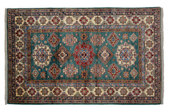 Afghan Super Kazak Rug, 120 x 174 cm (New Arrival)