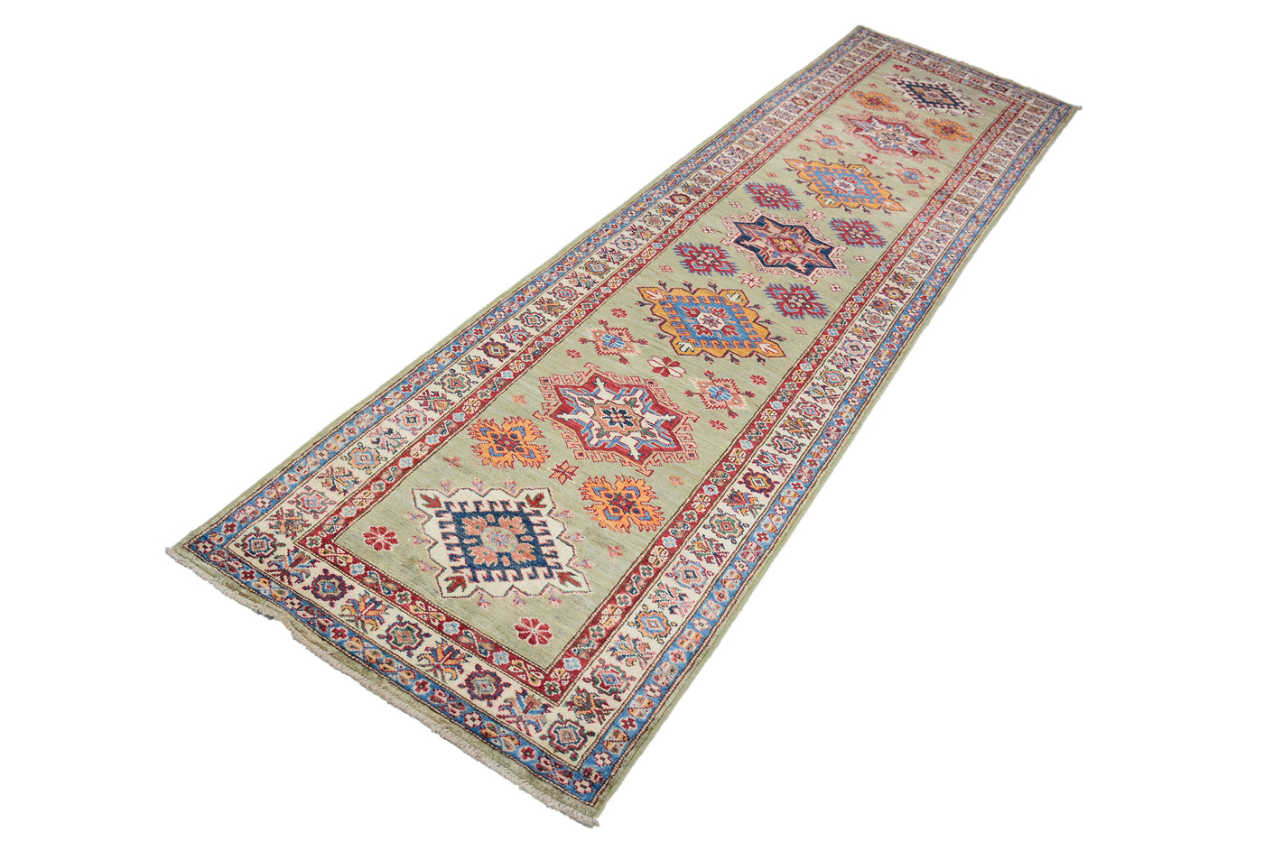 Kazak Afghan Runner – Jade Prism