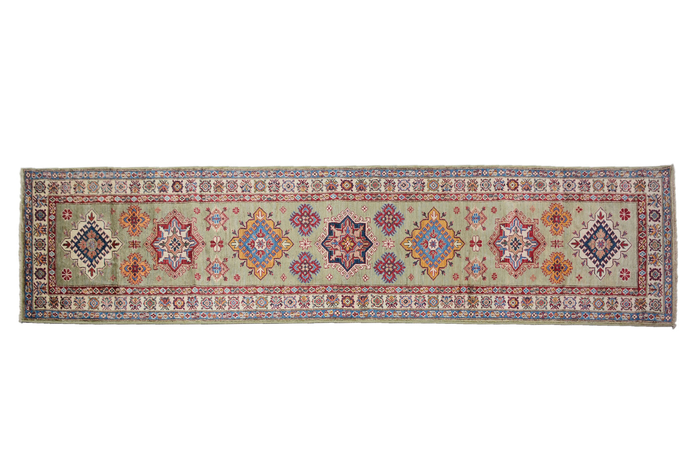 Kazak Afghan Runner – Jade Prism