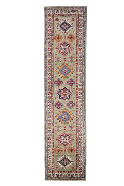 Afghan Kazak Runner, 80 x 313 cm (New Arrival)