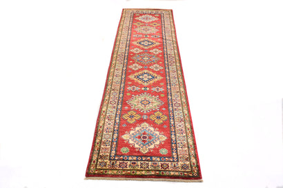 Afghan Kazak Runner, 80 x 303 cm (New Arrival)