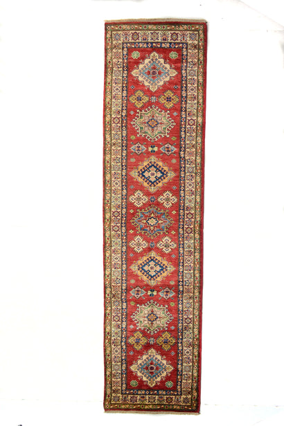 Afghan Kazak Runner, 80 x 303 cm (New Arrival)