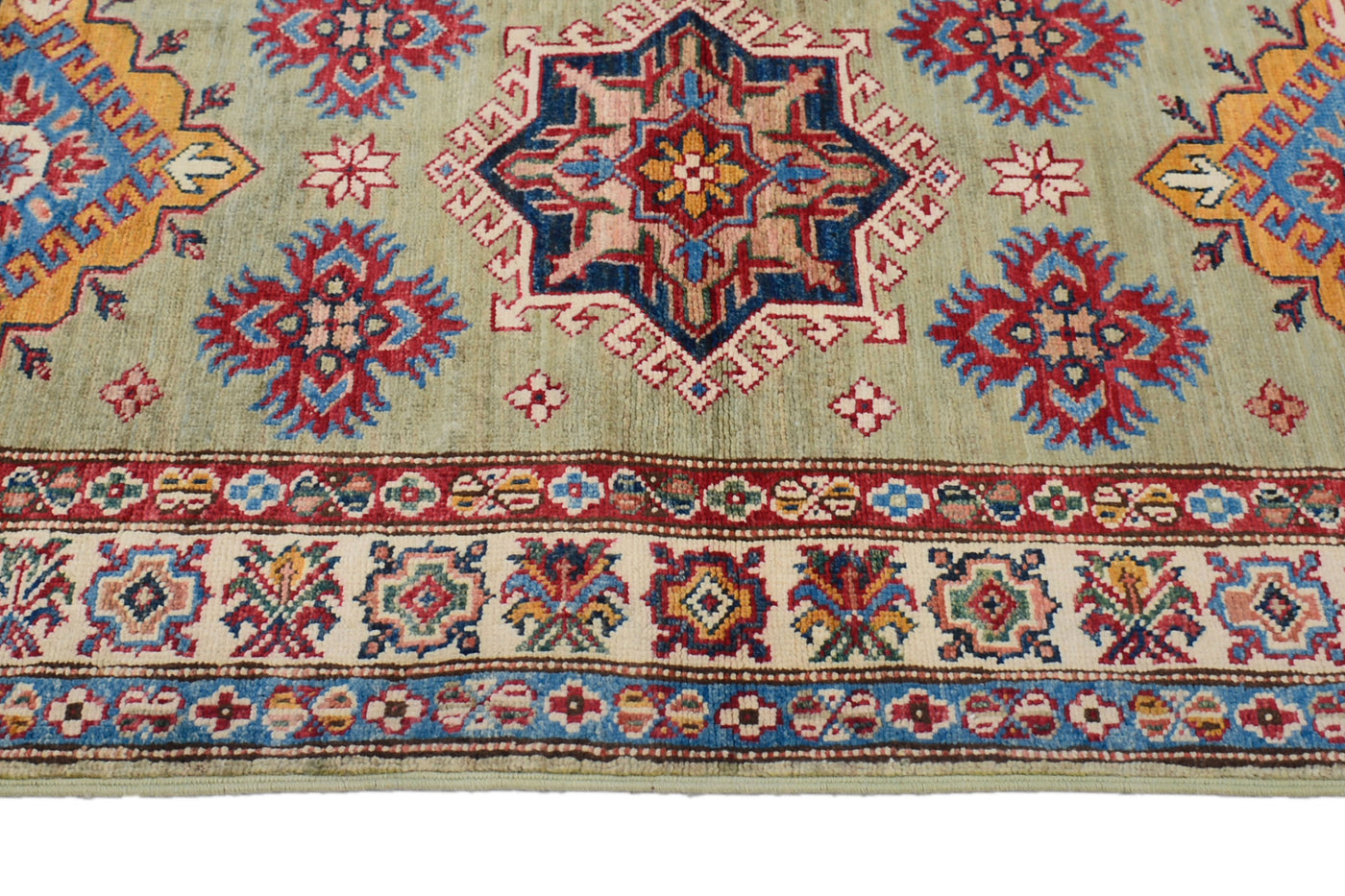 Kazak Afghan Runner – Jade Compass