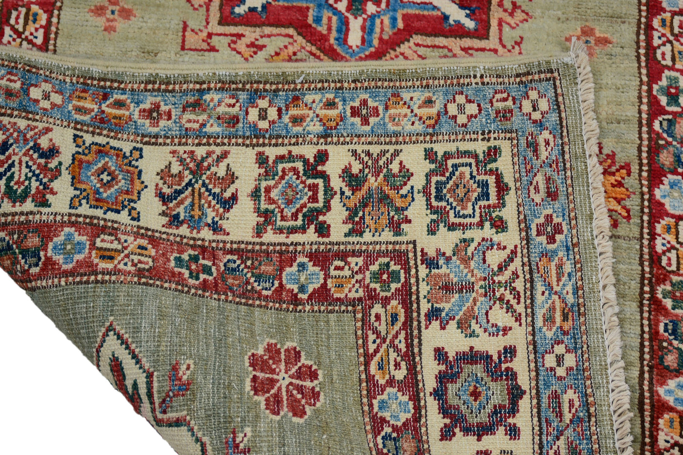 Kazak Afghan Runner – Jade Compass