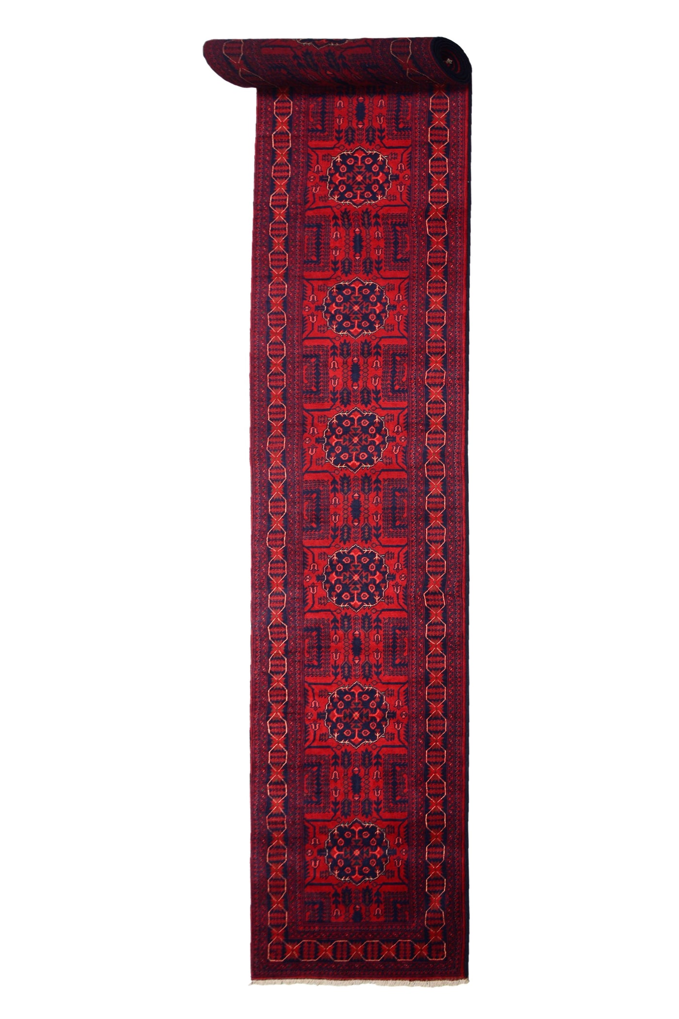 Khal Mohammadi Afghan Runner – Vermilion Keystone