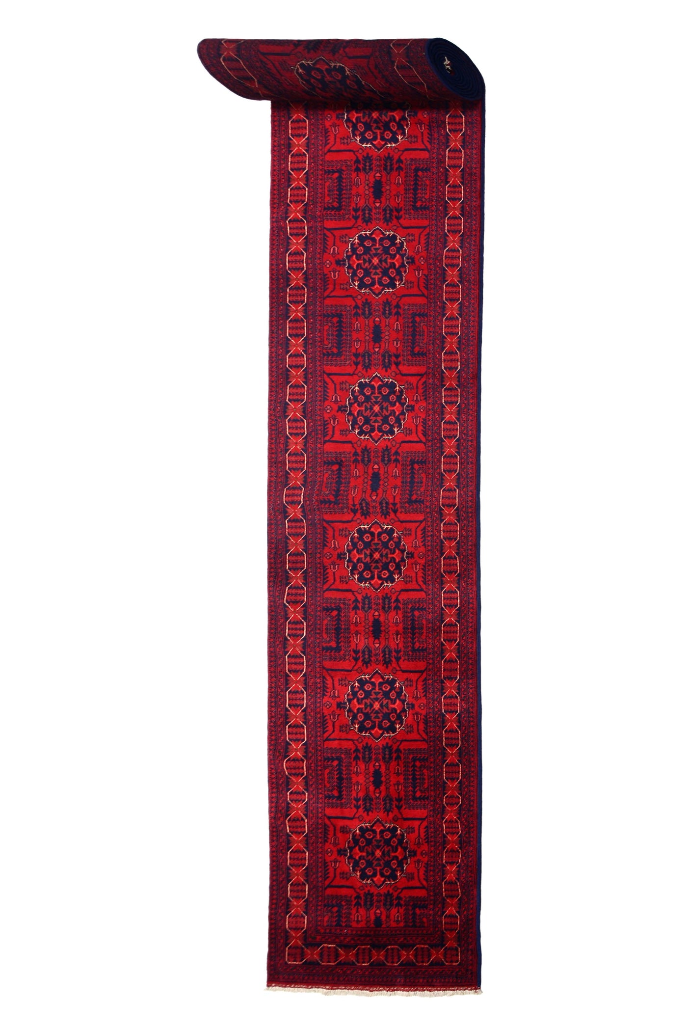 Khal Mohammadi Afghan Runner – Crimson Bands