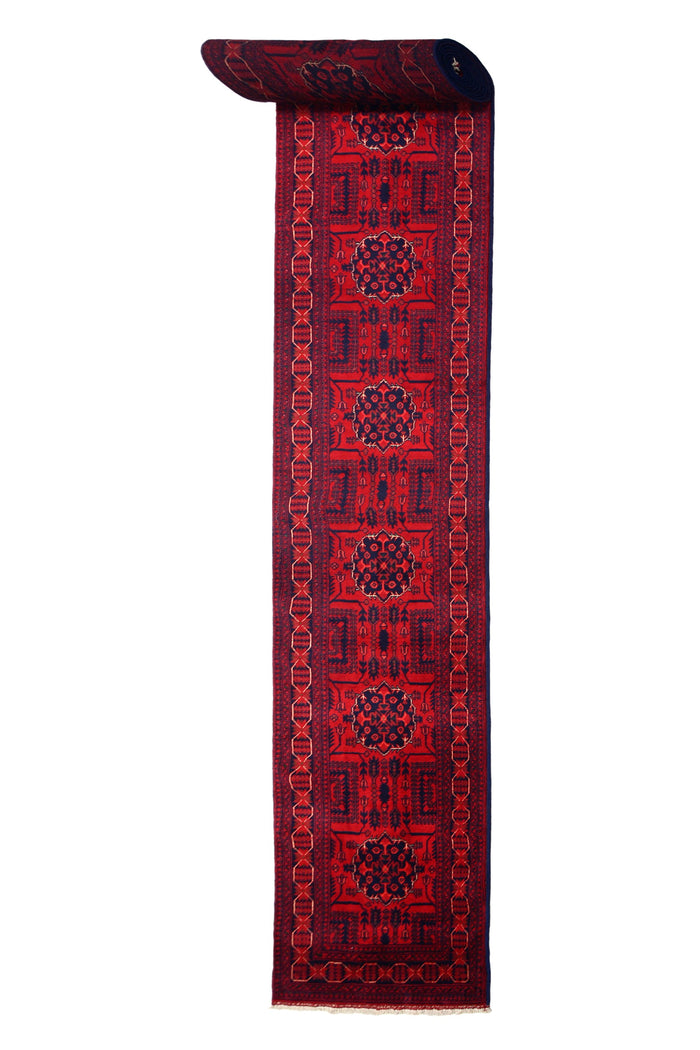 Khal Mohammadi Afghan Runner – Crimson Bands