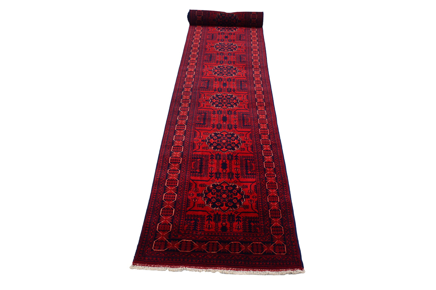 Khal Mohammadi Afghan Runner – Crimson Bands