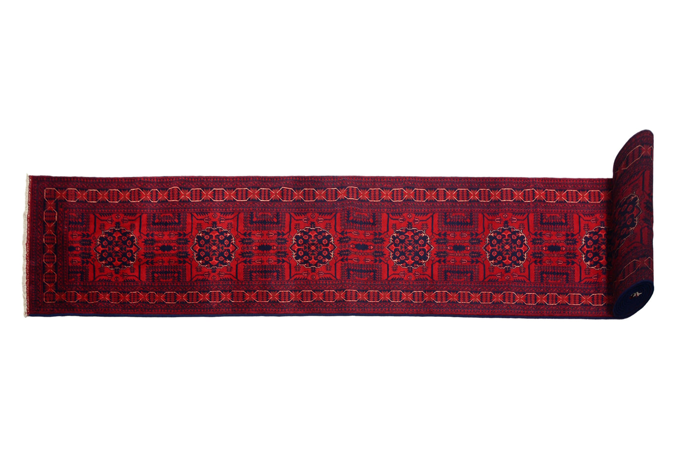 Khal Mohammadi Afghan Runner – Crimson Bands
