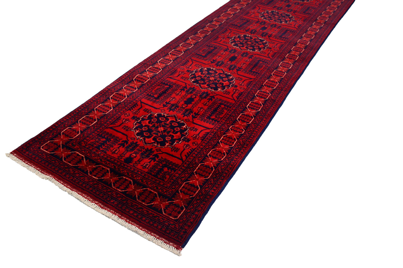 Khal Mohammadi Afghan Runner – Crimson Bands