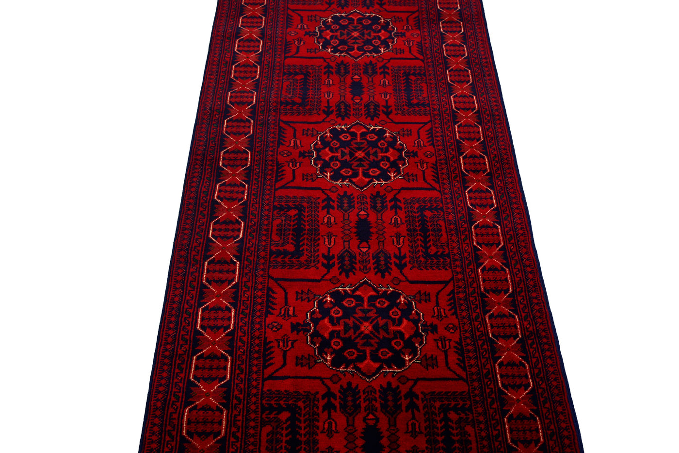 Khal Mohammadi Afghan Runner – Crimson Bands