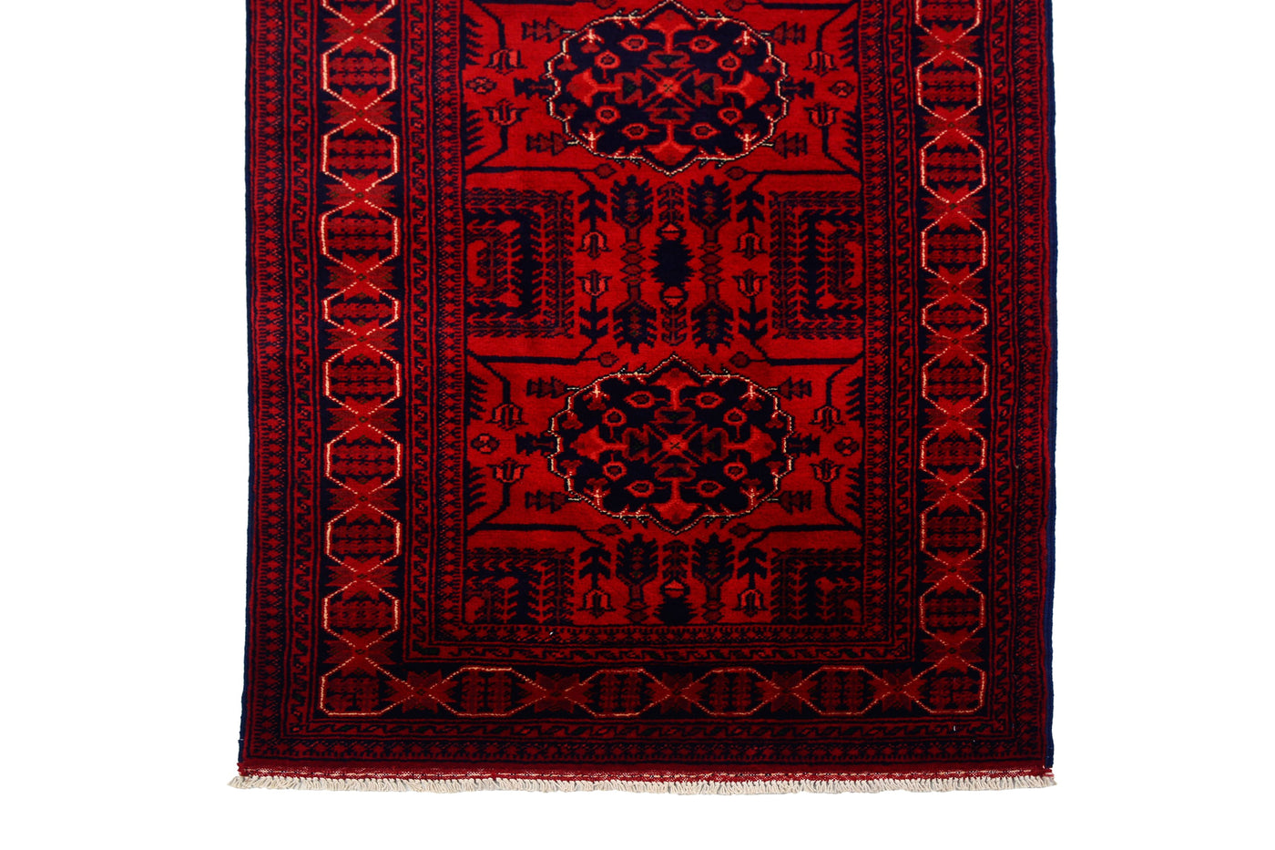 Khal Mohammadi Afghan Runner – Crimson Bands