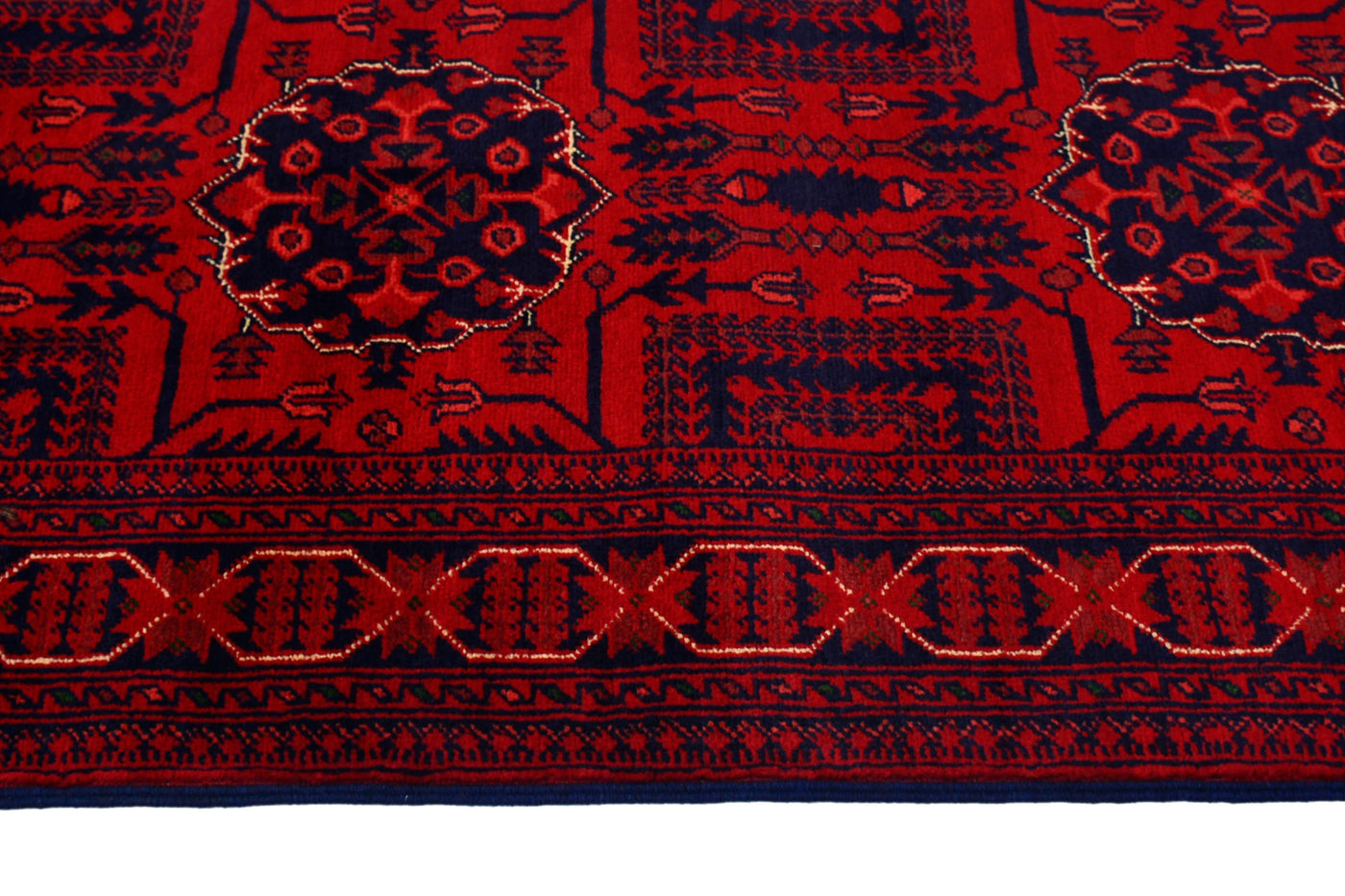 Khal Mohammadi Afghan Runner – Crimson Bands