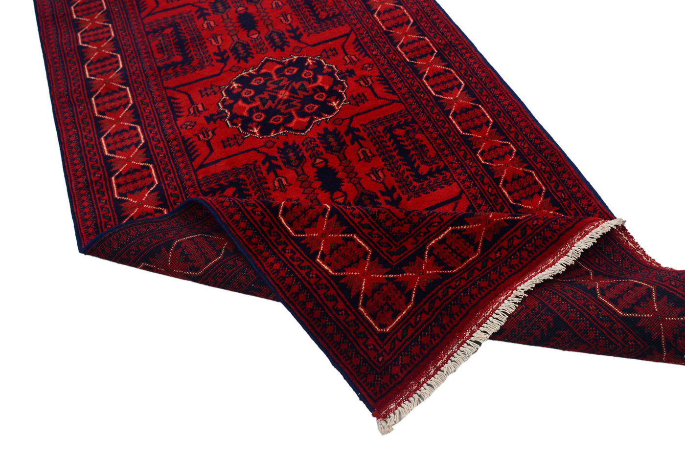 Khal Mohammadi Afghan Runner – Crimson Bands