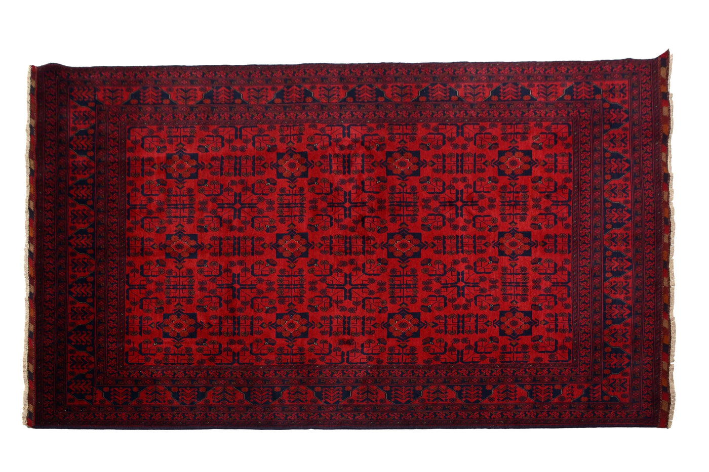 Khal Mohammadi Afghan Rug – Ember Diamond