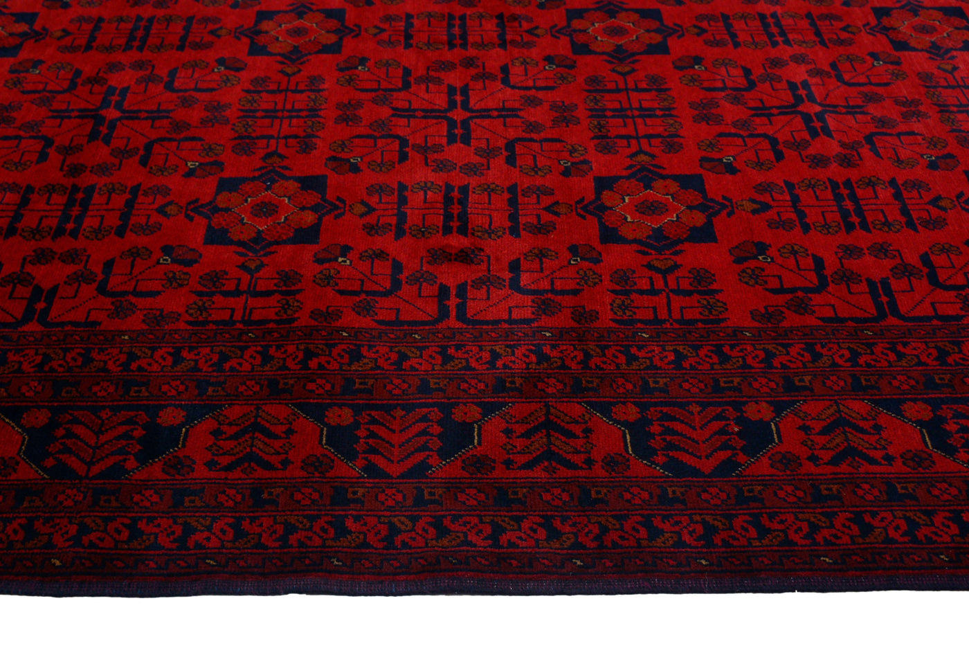 Khal Mohammadi Afghan Rug – Ember Diamond