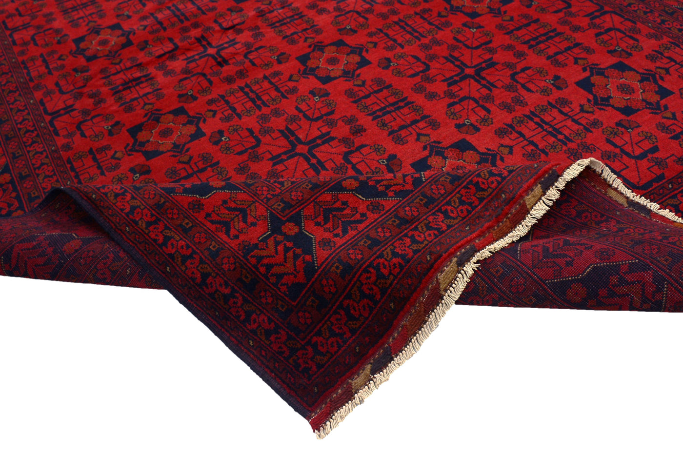 Khal Mohammadi Afghan Rug – Ember Diamond