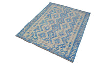 Hand-woven Afghan Kilim Rug, 127 x 170 cm