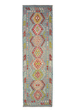 Hand-woven Afghan Kilim Runner, 90 x 305 cm