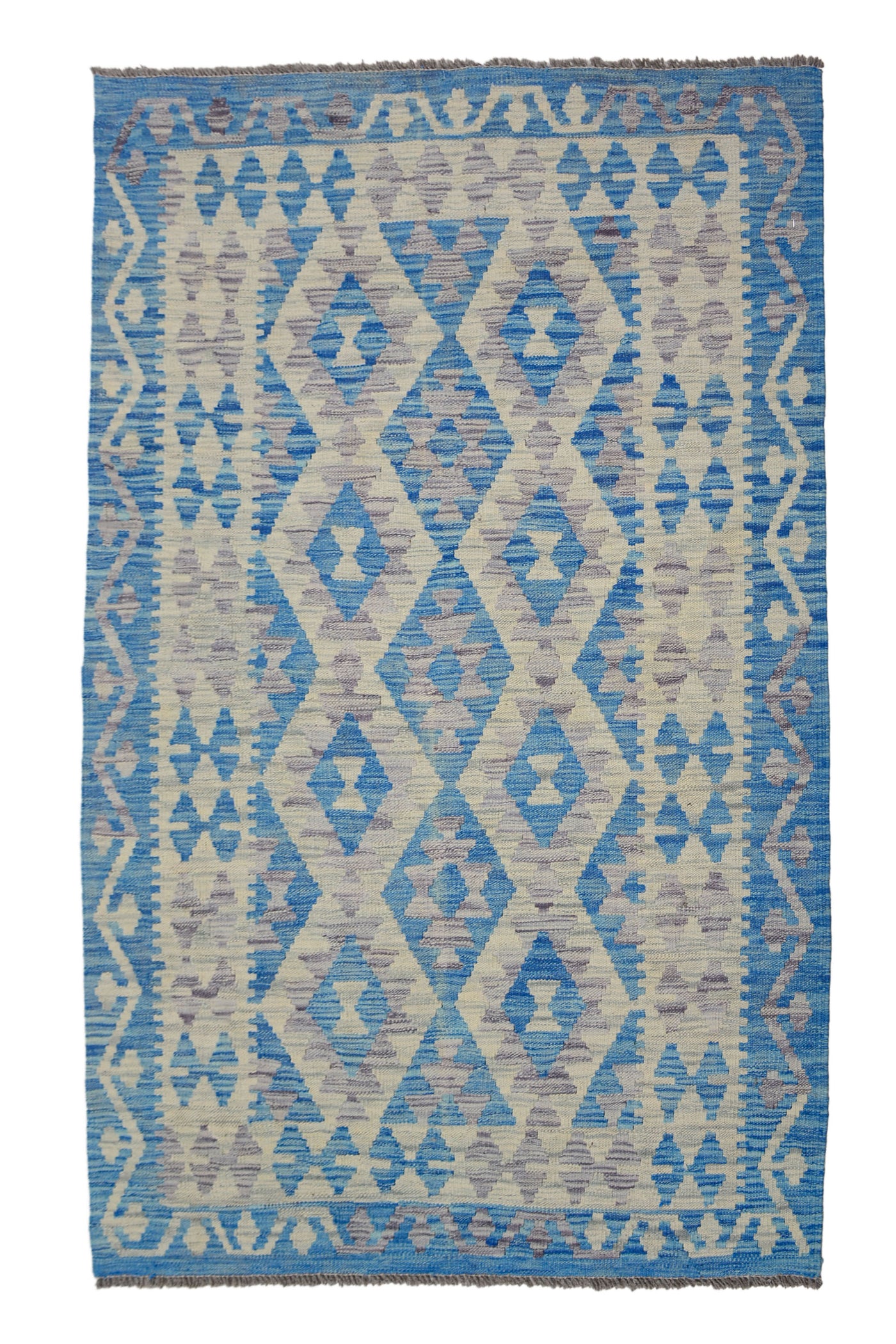 Kilim Afghan Rug – Ocean Matrix