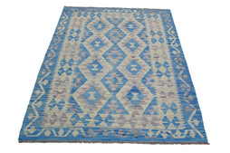 Hand-woven Afghan Kilim Rug, 122 x 170 cm