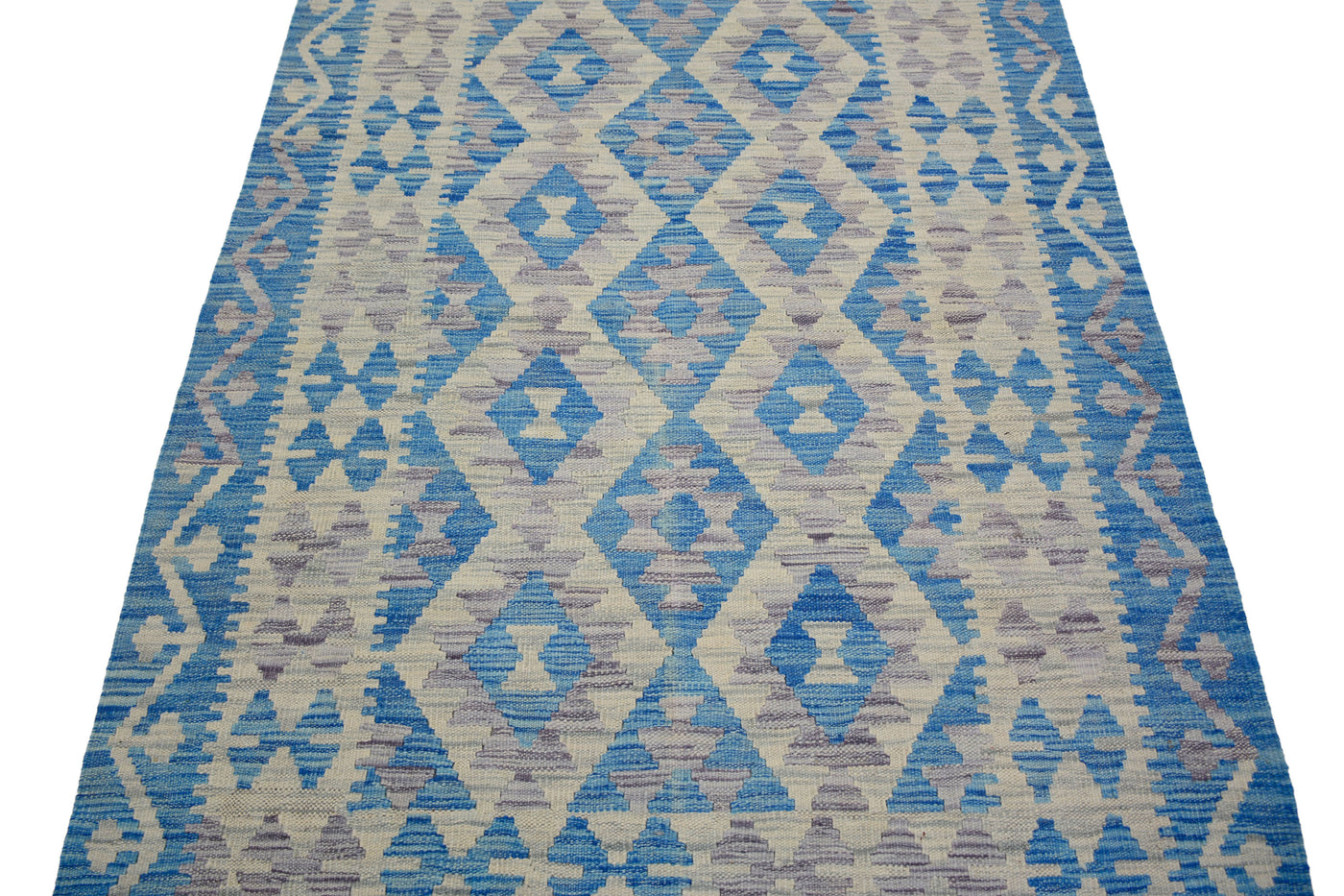 Kilim Afghan Rug – Ocean Matrix