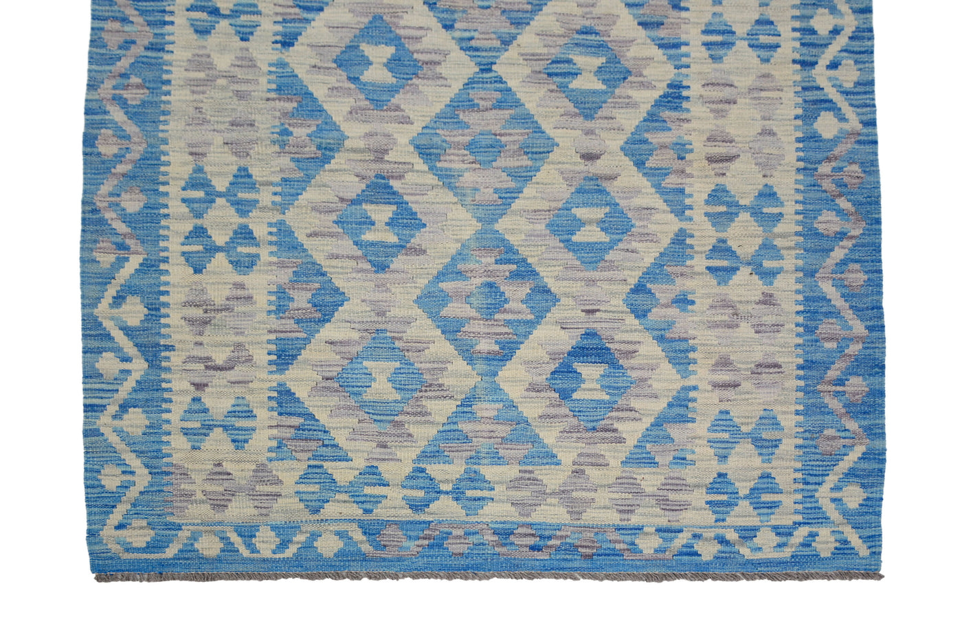 Kilim Afghan Rug – Ocean Matrix