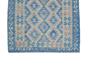 Hand-woven Afghan Kilim Rug, 122 x 170 cm