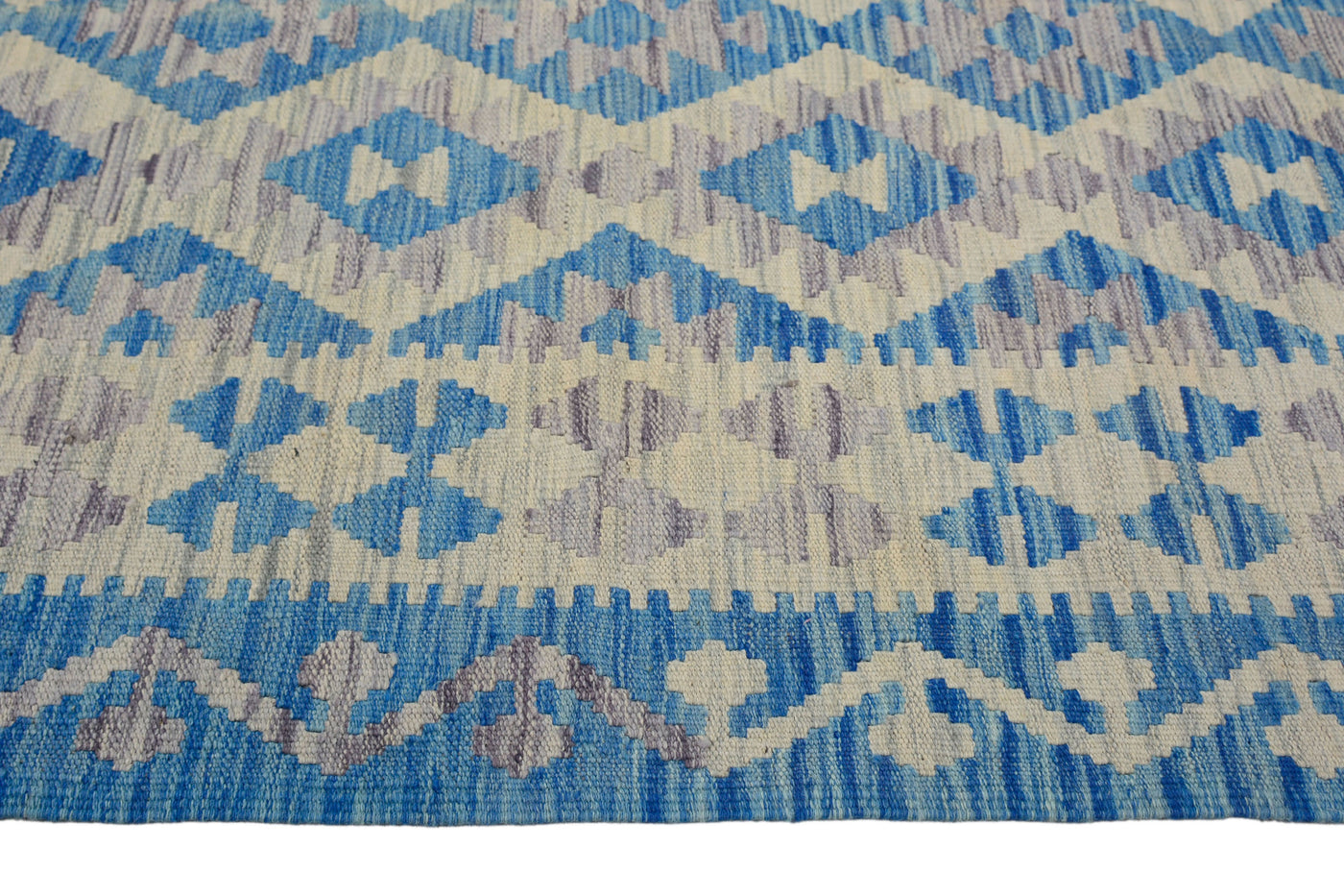Kilim Afghan Rug – Ocean Matrix