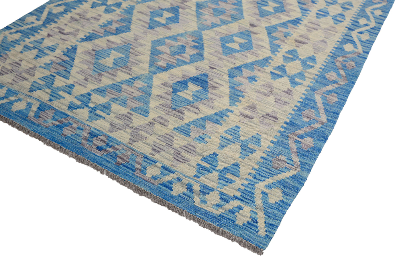 Kilim Afghan Rug – Ocean Matrix