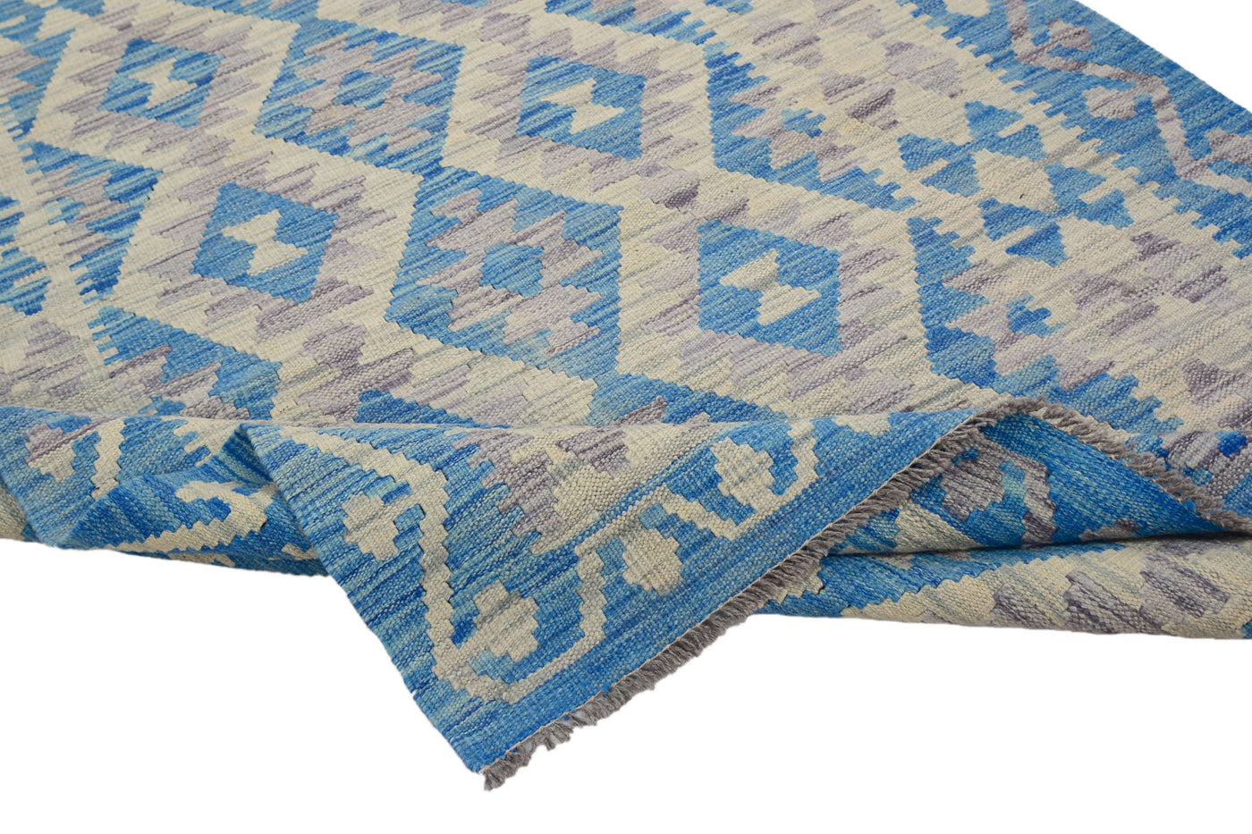 Kilim Afghan Rug – Ocean Matrix