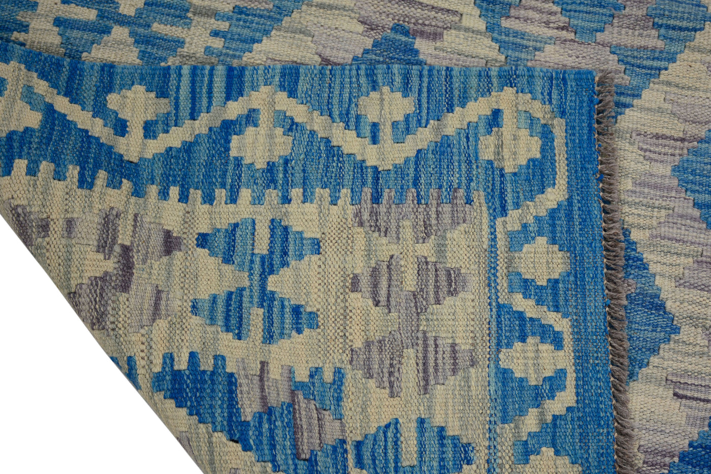 Kilim Afghan Rug – Ocean Matrix