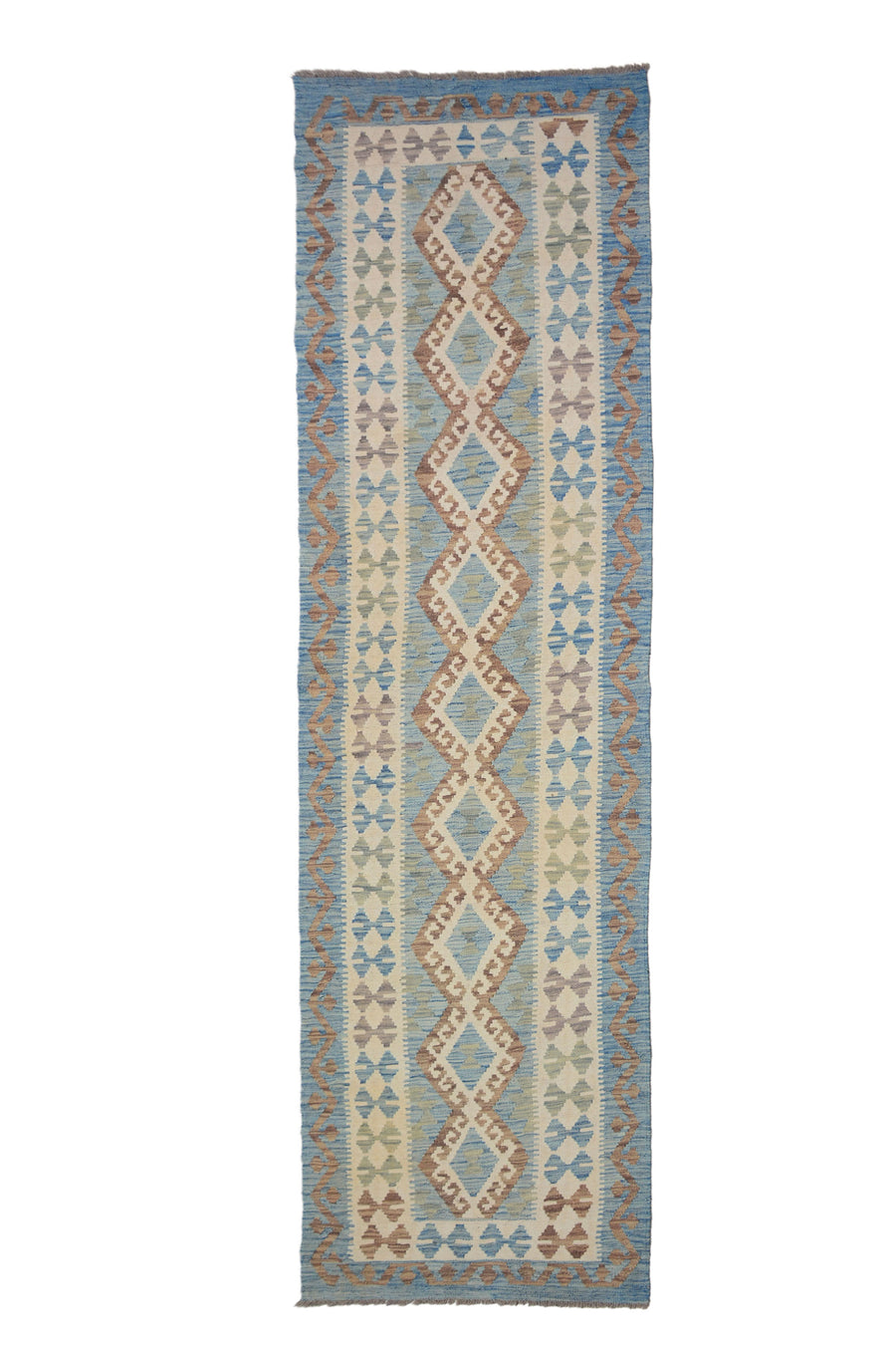 Hand-woven Afghan Kilim Runner, 86 x 296 cm