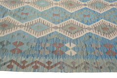Hand-woven Afghan Kilim Rug, 197 x 300 cm