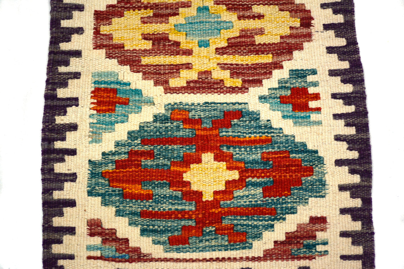 Mini Afghan Kilim Mat – Eclipse Mandala